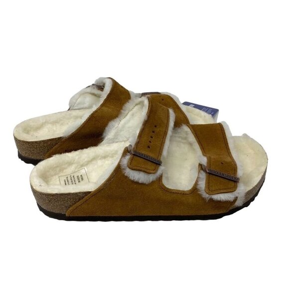 Birkenstock Arizona Sz 40/ Men\'s 7 Fur Lined Sandals Mink